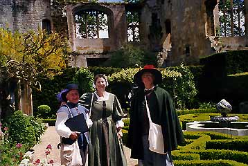 David Brougham, Ruth Lynton and Ken Morris of Musyck Anon at Sudeley Castle, Winchcombe
