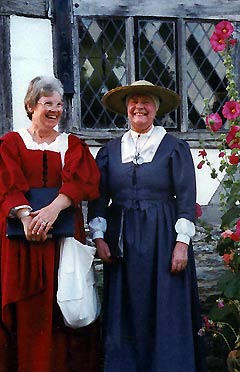 Alice Hubbard and Jill Price of Musyck Anon at The Almonry Heritage Centre, Evesham