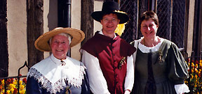 Jill Price, Robert Chadburn and Ruth Lynton of Musyck Anon at Shakespeare's Birthplace, Stratford-upon-Avon
