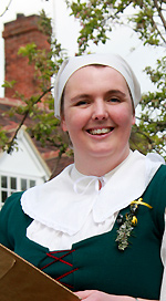 Melanie Jenkins of Musyck Anon at the Theatre Gardens, Stratford-upon-Avon