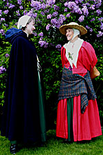 Sally Chestnutt and Kath Morris of Musyck Anon at the Theatre Gardens, Stratford-upon-Avon